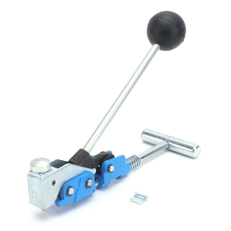 Hoop Tightener Tool - Edelstahl-Fertigrohrklemmen-Stanz- und Spannmaschine, Zugtyp, perforierte Klemmhalterungen,