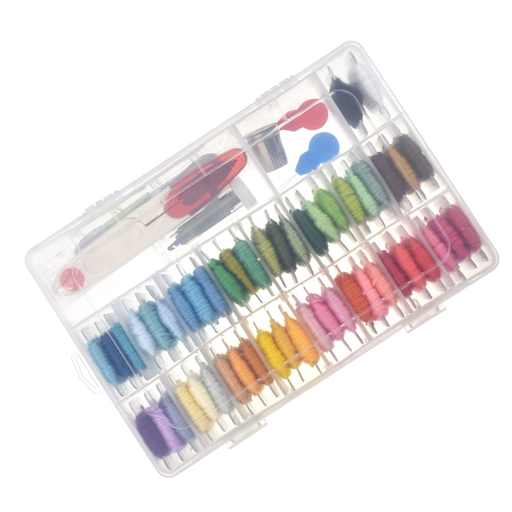 Embroidery For Beginners - 50-teiliges Sortiment Stickerei-Set für Anfänger mit
