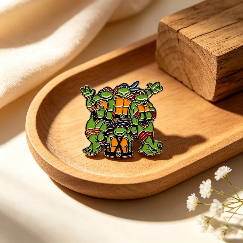 Embroidery Fish - Cartoon Teenage Mutant Ninja Turtles Emaille-Pin