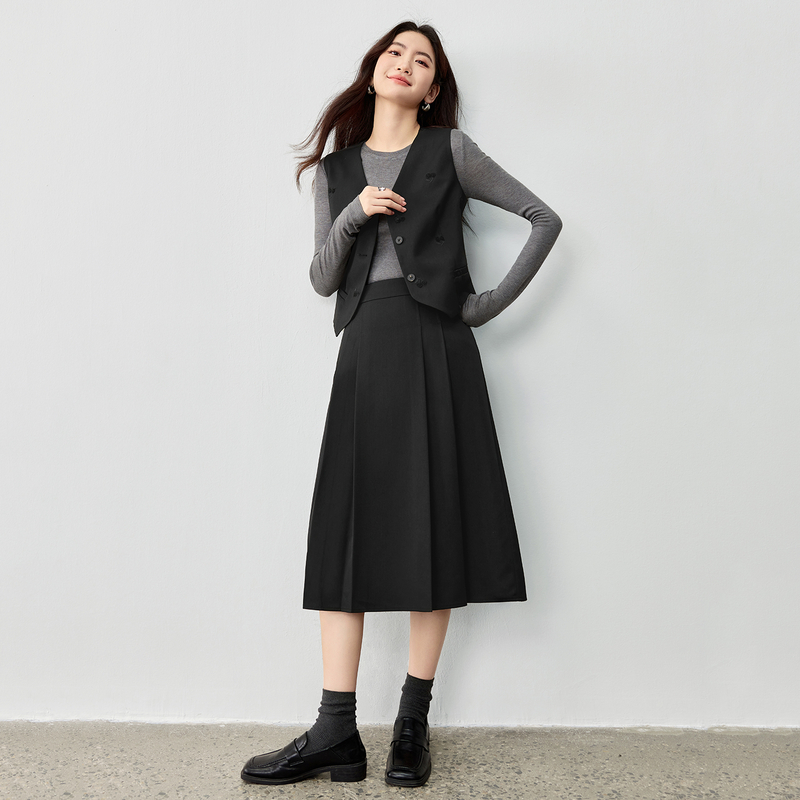 Embroidery Vest - SENTUBILA Büro-Outfits Weste-Rock-Anzüge für Damen Frühling