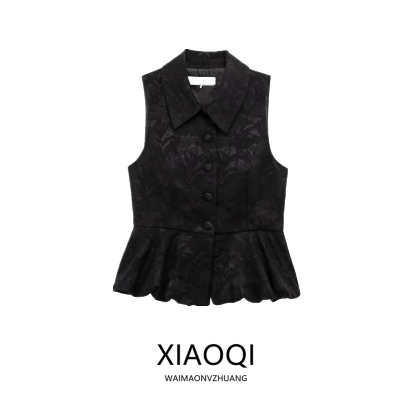 Embroidery Vest - Frühjahr 2025 Damenmode Ballon-Stil Stickerei Ärmellose