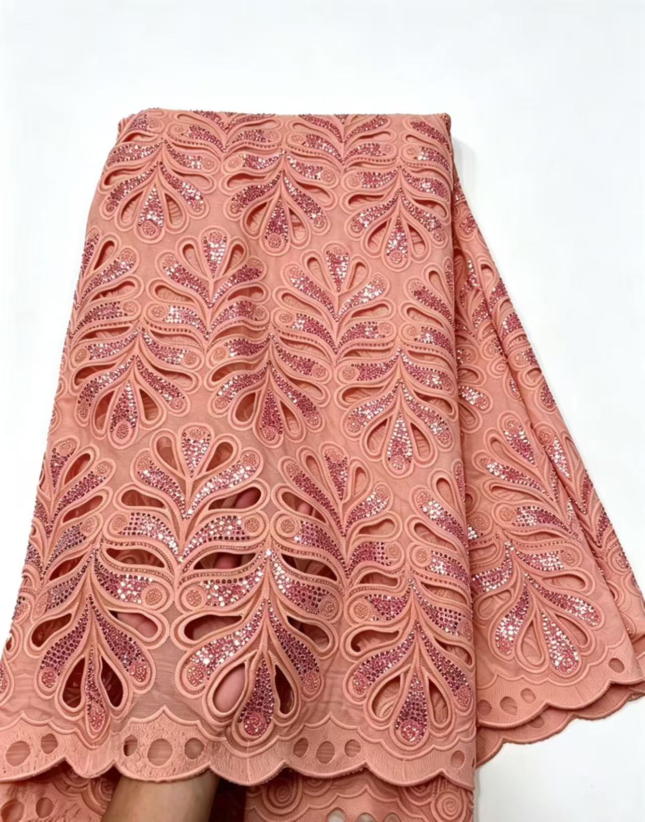 Embroidery Gradient - Großhandel Hochwertiger 2026 Afrikanischer Nigerianischer Guipure-Stickerei-Organza-Tüll-Spitzenstoff