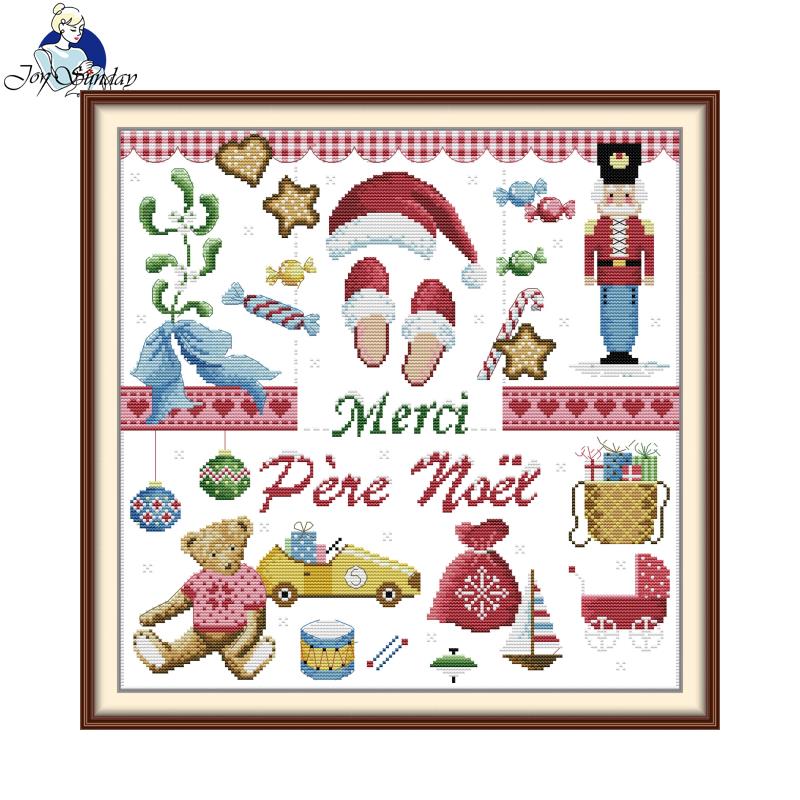 Embroidery Xmas Kits - Kreuzstich-Set „Danke, Weihnachtsmann“ Joy Sunday 11/14/16CT