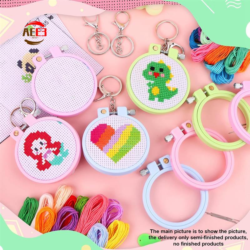 Embroidery For Beginners - AEE3-6Pcs Gestempelt Kreuz Stich Kits Für