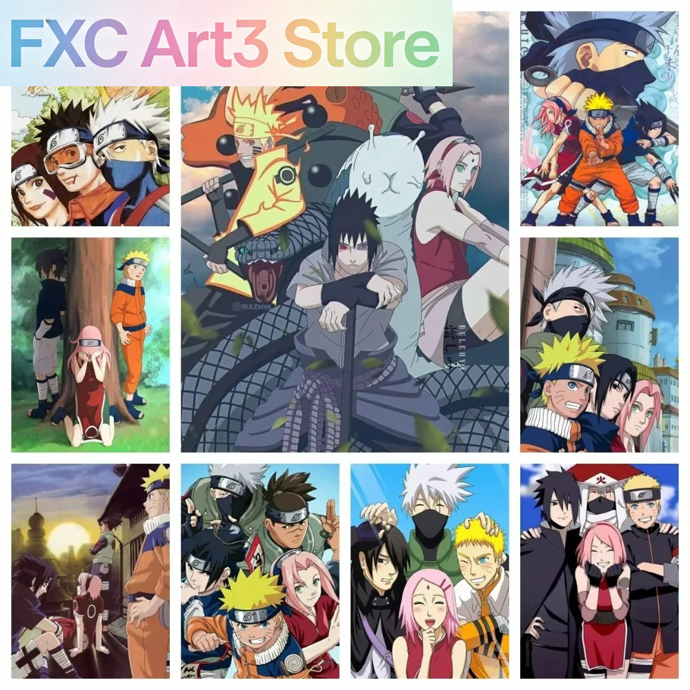 Embroidery For Beginners - Rahmenloses 1-teiliges Naruto Class Seven New