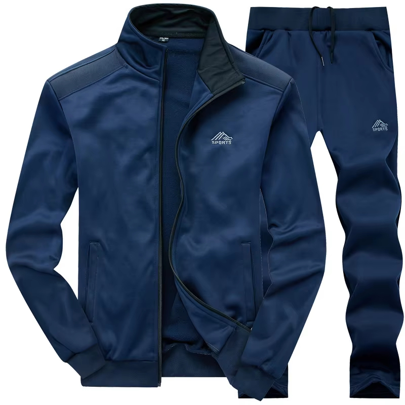 Embroidery Jacket - 2026 Outdoor-Wander-Sportbekleidung Herren-Laufanzüge Jogging-Sportjacke+Hose Trainingsanzug Studenten-Basketball-Trainingskleidung