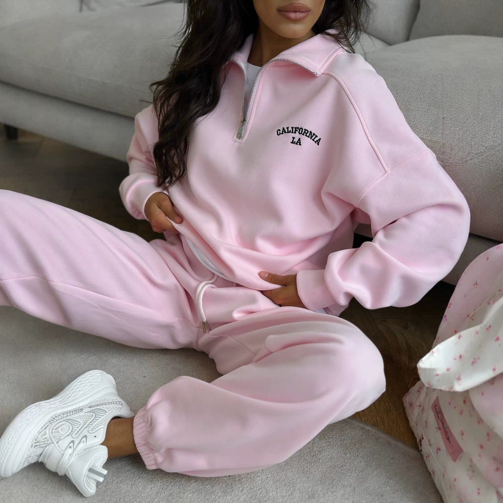 Embroidery Origin - Sportlicher Stil, bestickter Hoodie mit Buchstaben,