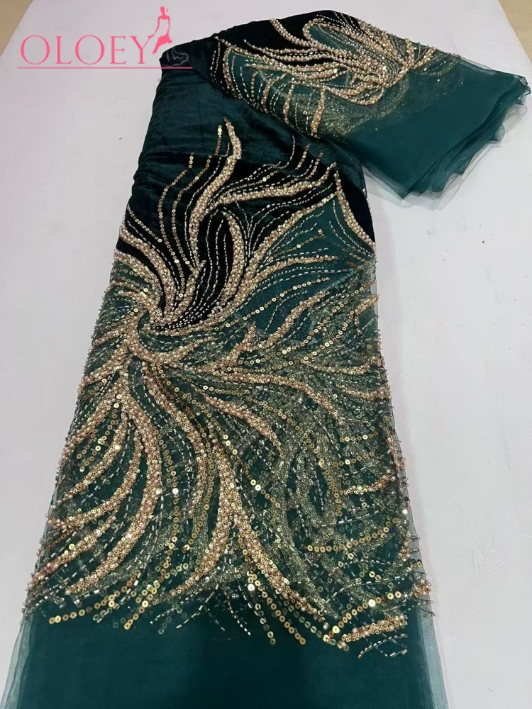 Velvet Fabric Embroidery - OLOEY Luxuriöses Hochzeitskleid im neuen Stil,