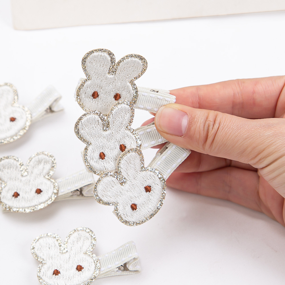 Embroidery Rabbit - 50 Teile/los Stickerei Hase Bogen Haar