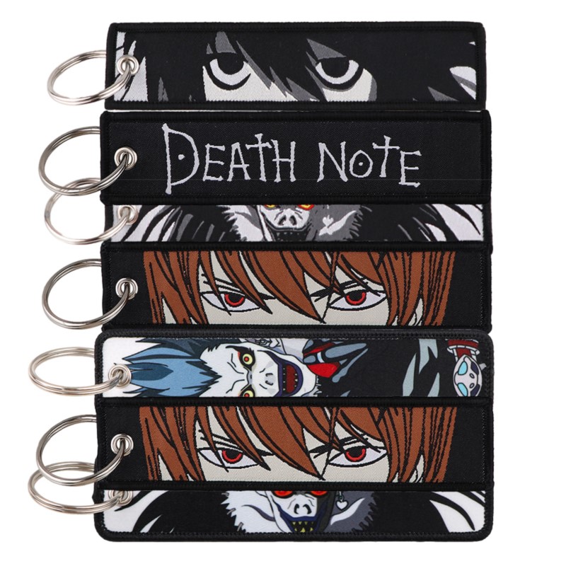 Embroidery Keychain - 1 Stück Coole Dunkle Mysteriöse Anime-Porträt-Stickerei