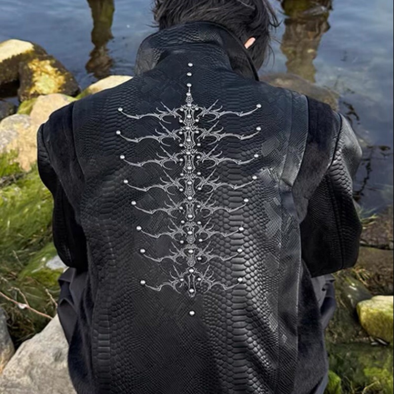 Herren Schwarze Jacke mit Schl – Embroidery Jacket Bewertung und Preis