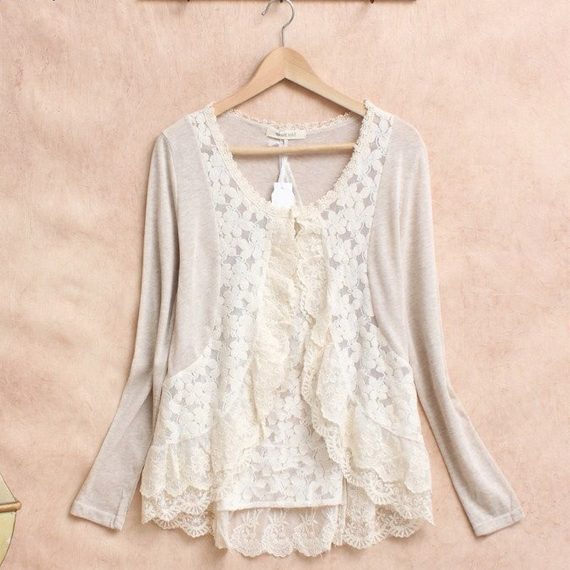 Frühling Mori Mädchen Süße Hem – Embroidery Jersey Bewertung und Preis