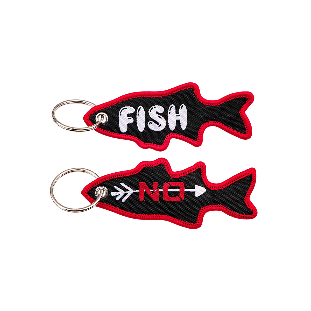 Fischförmiger Bestickter Schlü – Embroidery Keychain Bewertung und Preis