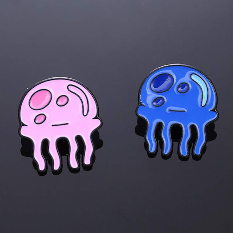 Kawaii Quallen Metall Abzeiche – Embroidery Fish Bewertung und Preis