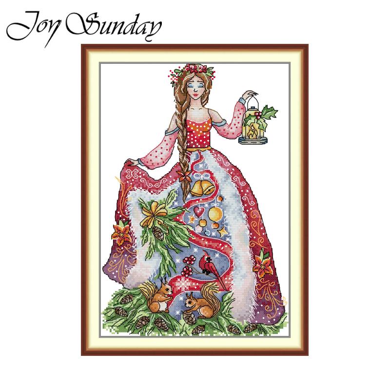 Joy Sunday Bedrucktes Kreuzsti – Embroidery Xmas Kits Bewertung und Preis