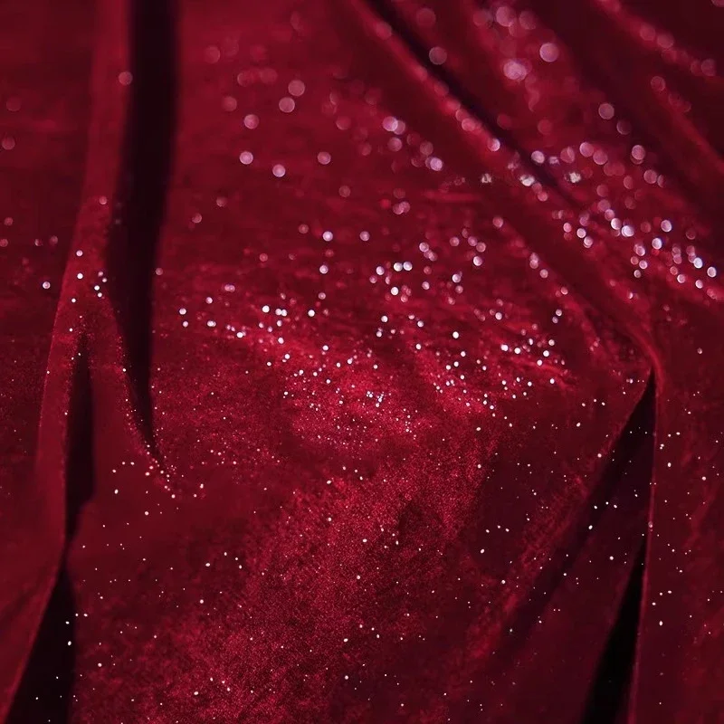 Tiefroter, diamantförmiger, fu – Velvet Fabric Embroidery Bewertung und Preis