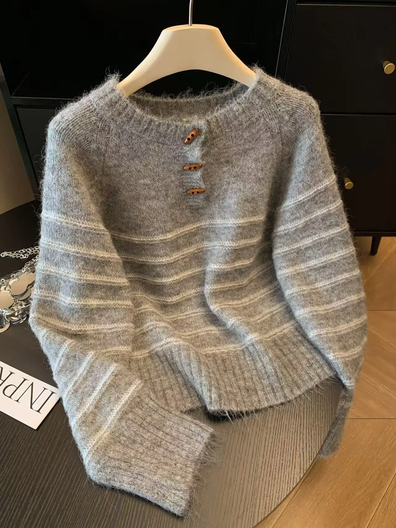 Herbst Winter Damen Gestreifte – Embroidery Origin Bewertung und Preis