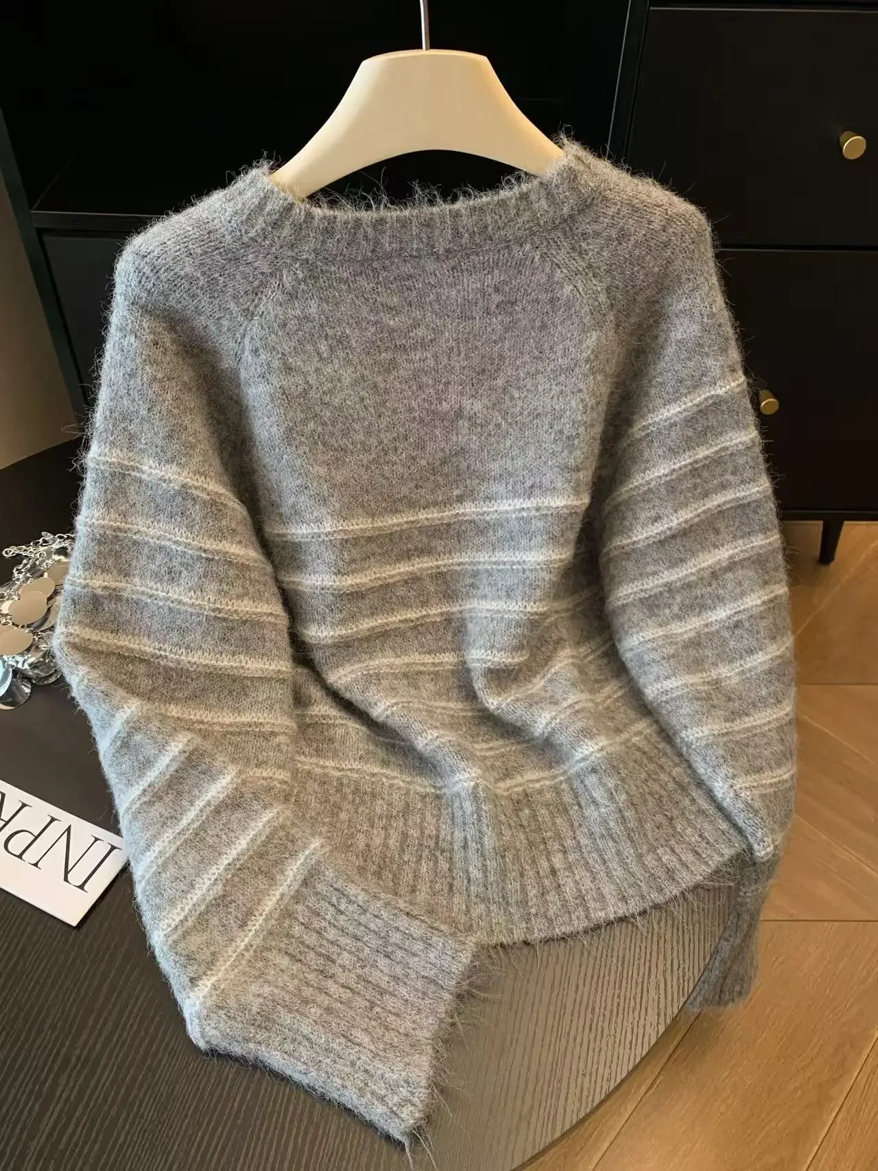 Herbst Winter Damen Gestreifte – Embroidery Origin Bewertung und Preis