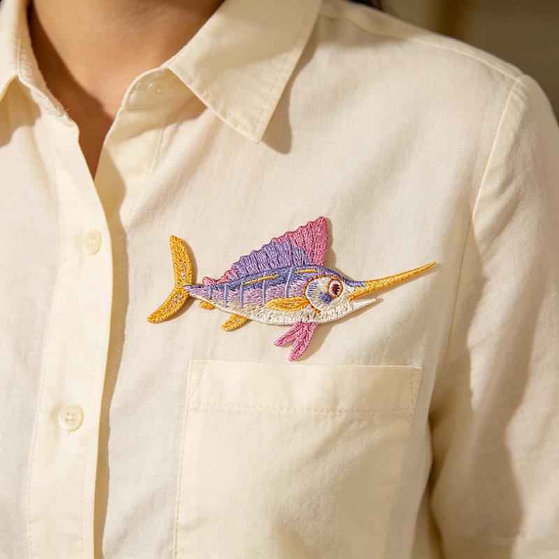 Delfin-Quallen-Sommer-Meerfisc – Embroidery Fish Bewertung und Preis