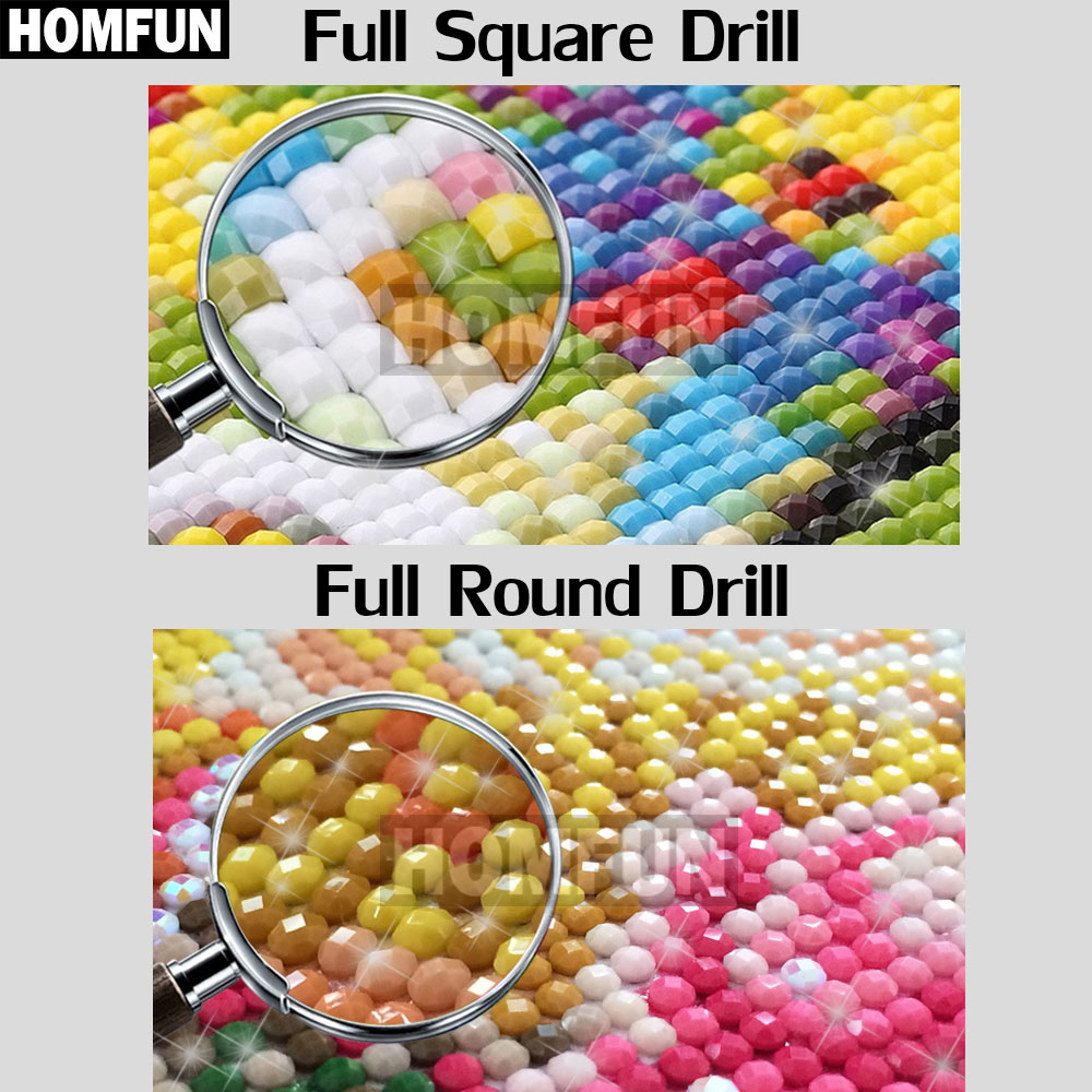 HOMFUN Vollquadrat/Runder Bohr – Embroidery Fish Bewertung und Preis