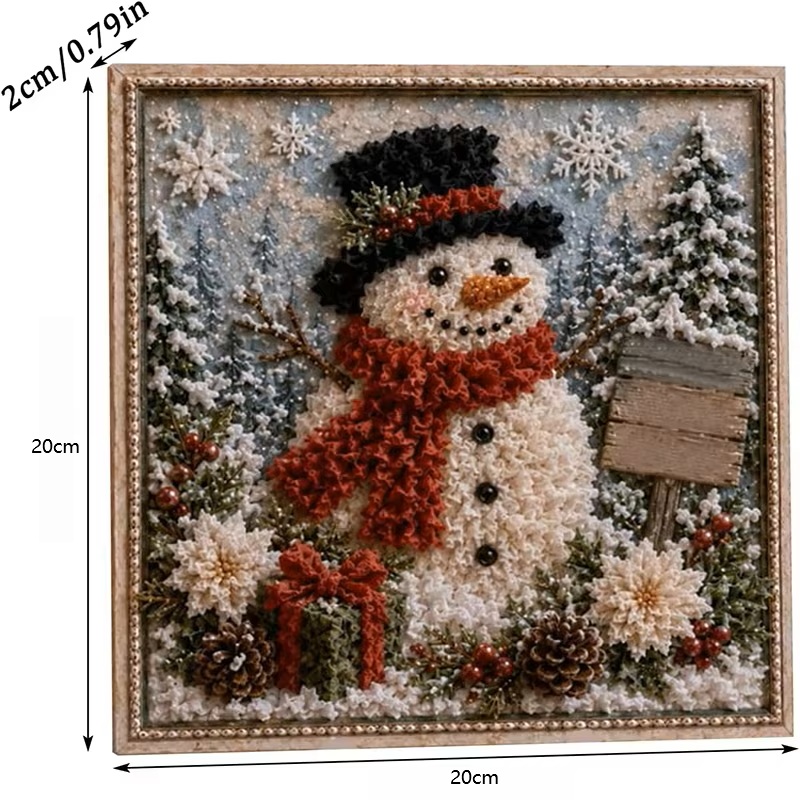 Weihnachts-3D-Stoff-Poke-Art-S – Embroidery Xmas Kits Bewertung und Preis
