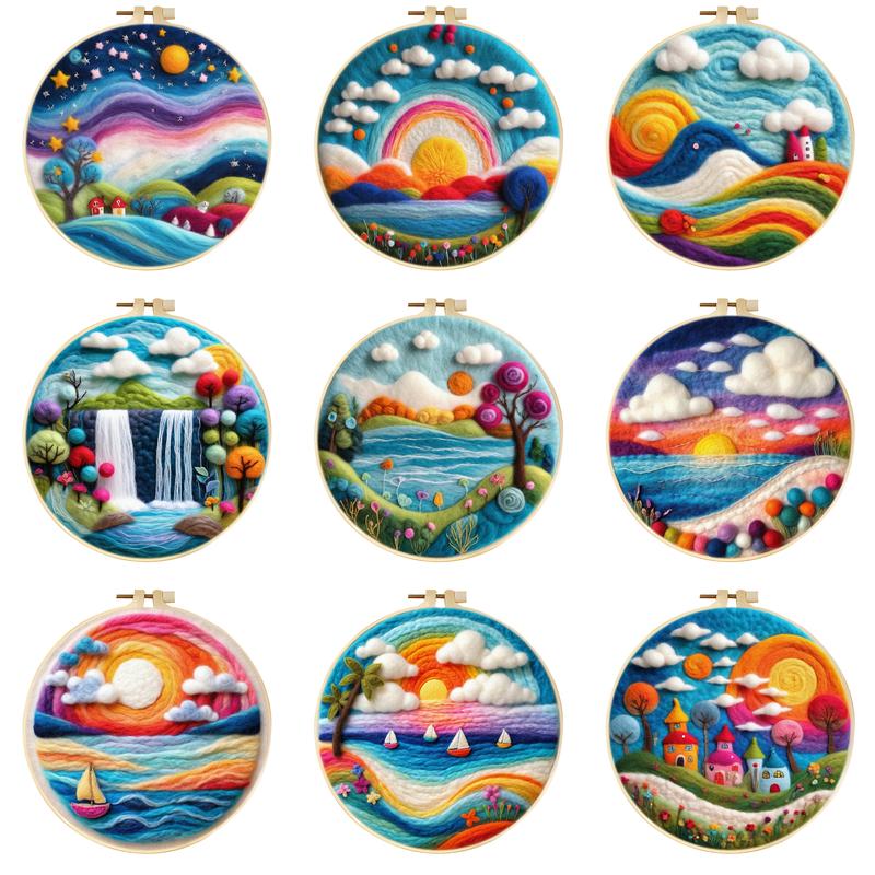SDOYUNO DIY Wollfilz Malerei S – Embroidery For Beginners Bewertung und Preis