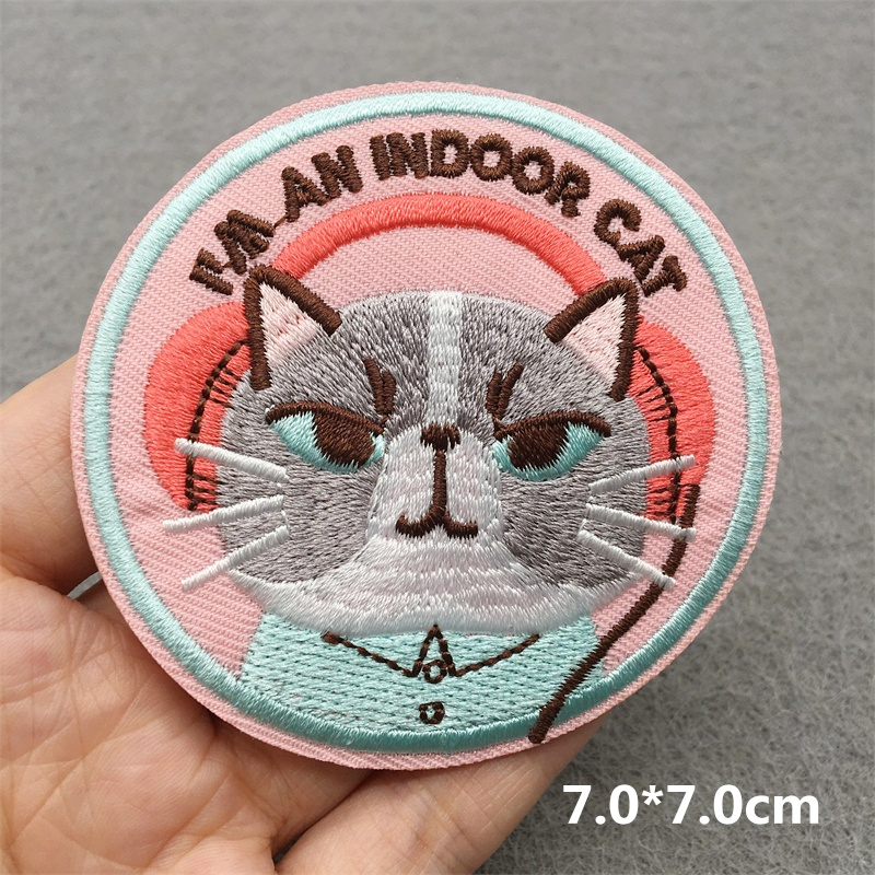 Katzen gesicht gestickt Patch  – Embroidery Converse Bewertung und Preis