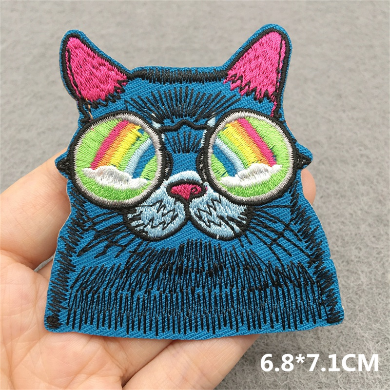 Katzen gesicht gestickt Patch  – Embroidery Converse Bewertung und Preis