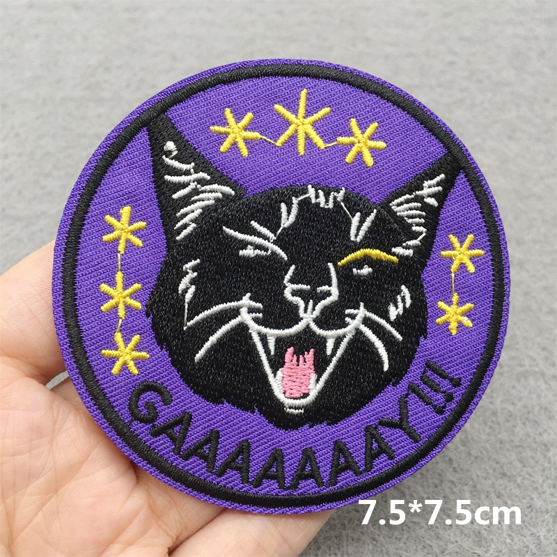 Katzen gesicht gestickt Patch  – Embroidery Converse Bewertung und Preis