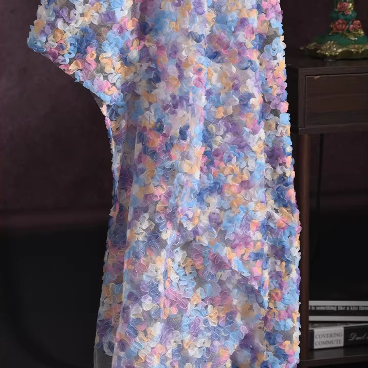 1 Yard neuer Gaze-Stoff für Kl – Embroidery Gradient Bewertung und Preis