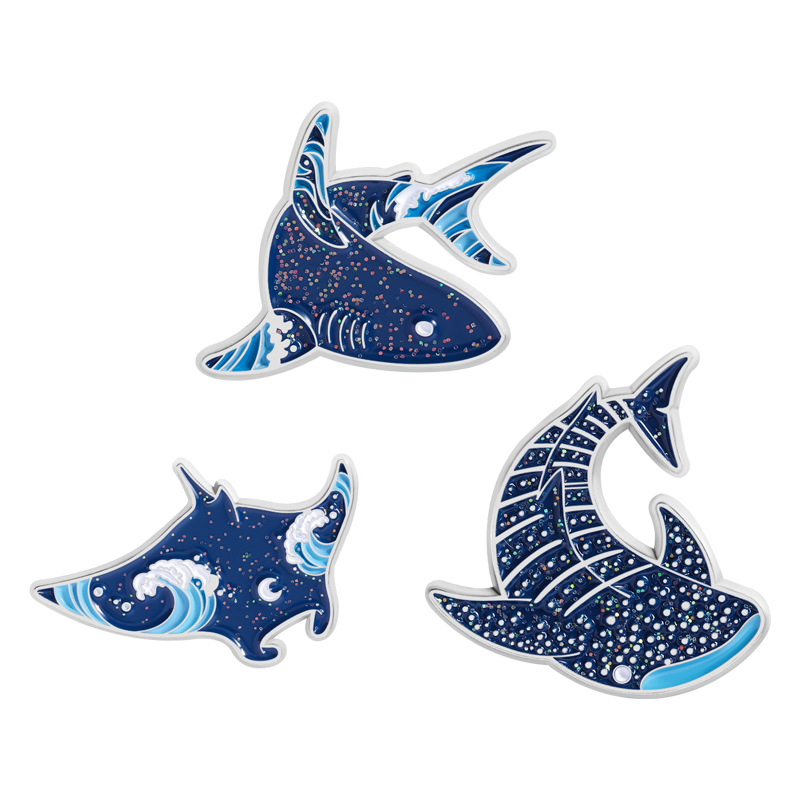 Cartoon-Meerestier-Emaille-Pin – Embroidery Fish Bewertung und Preis