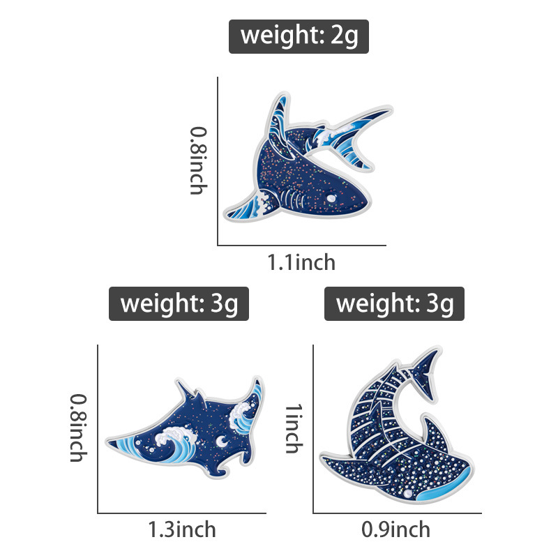 Cartoon-Meerestier-Emaille-Pin – Embroidery Fish Bewertung und Preis