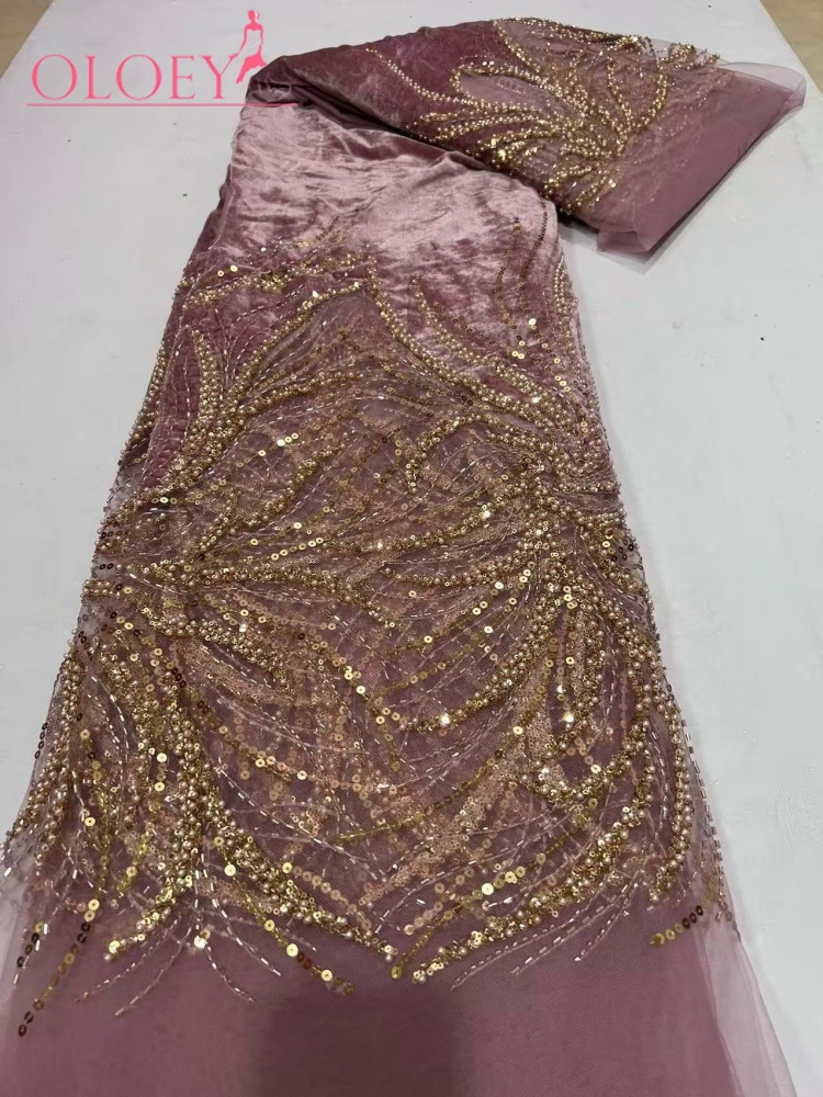 OLOEY Luxuriöses Hochzeitsklei – Velvet Fabric Embroidery Bewertung und Preis