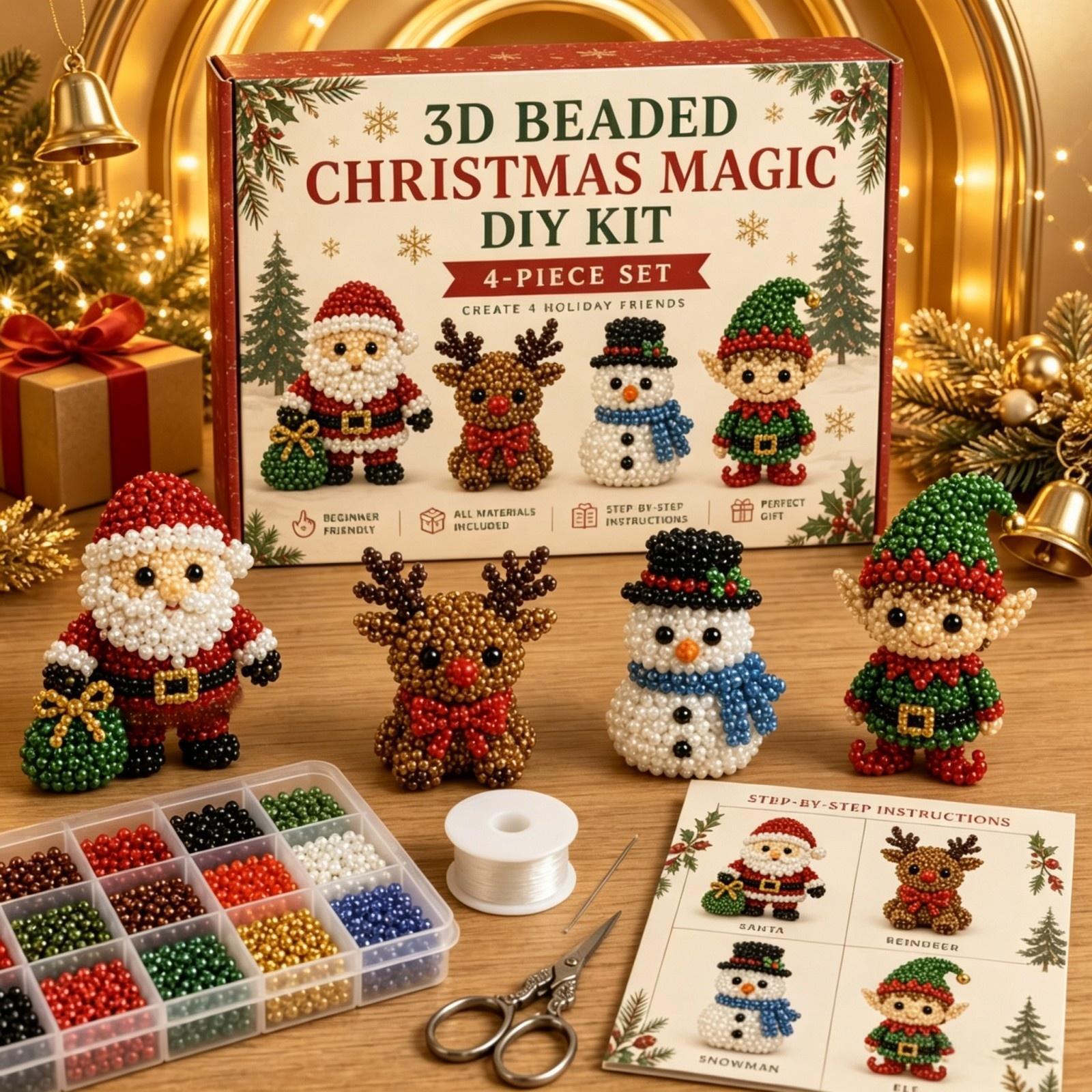 3D Perlen Weihnachtskätzchen K – Embroidery Xmas Kits Bewertung und Preis
