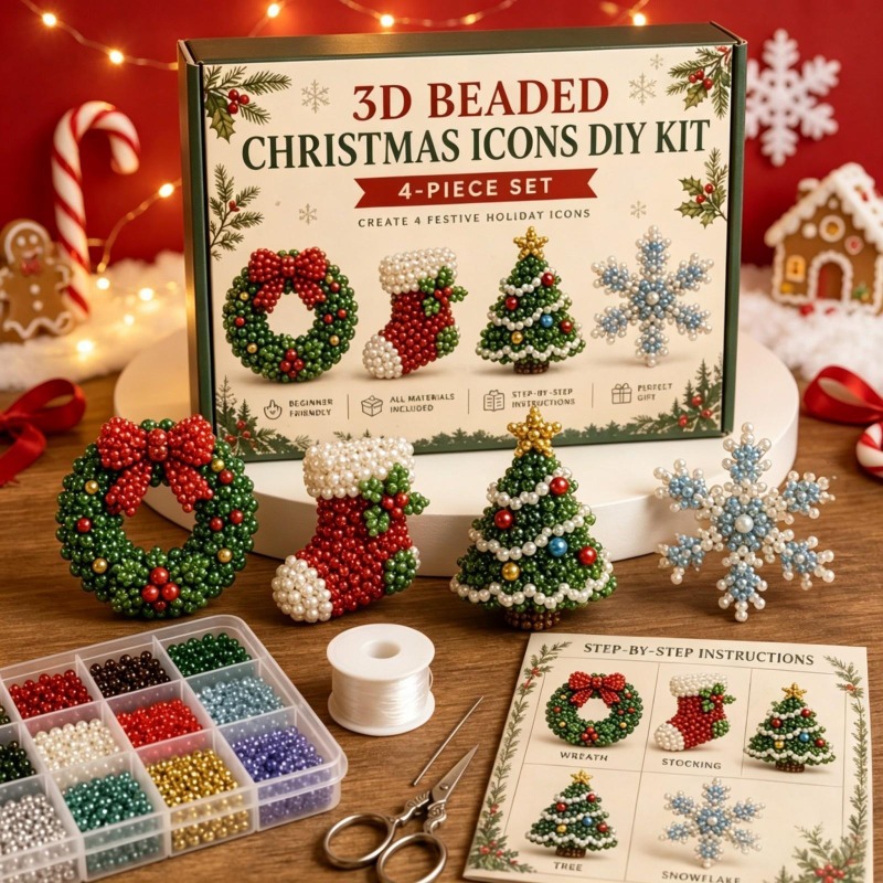 3D Perlen Weihnachtskätzchen K – Embroidery Xmas Kits Bewertung und Preis